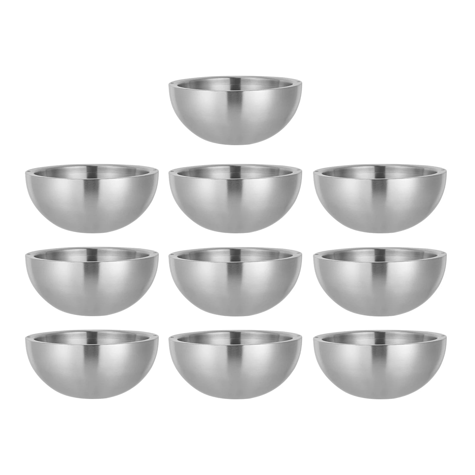 Contemporary Round Stainless Steel Serving Bowl - ideal for entertaining guests, this insulated bowl keeps dishes at the perfect temperature.