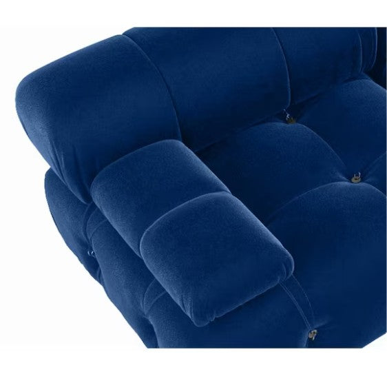 Minimalist style of the Green or Blue Velvet Modular Sectional Sofa – A sleek and stylish modular sectional sofa for modern decor.