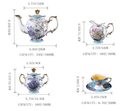 Vintage Bone China Tea Cup ready for a luxurious coffee break.
