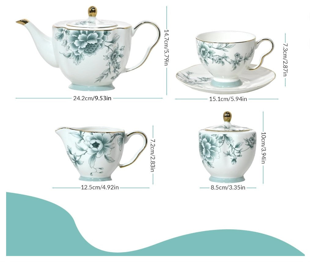 Modern vintage-inspired Vintage Bone China Tea Cup ideal for decor.