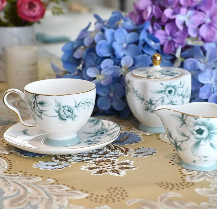 Beautiful detailing on a Vintage Bone China Tea Cup showcasing craftsmanship.