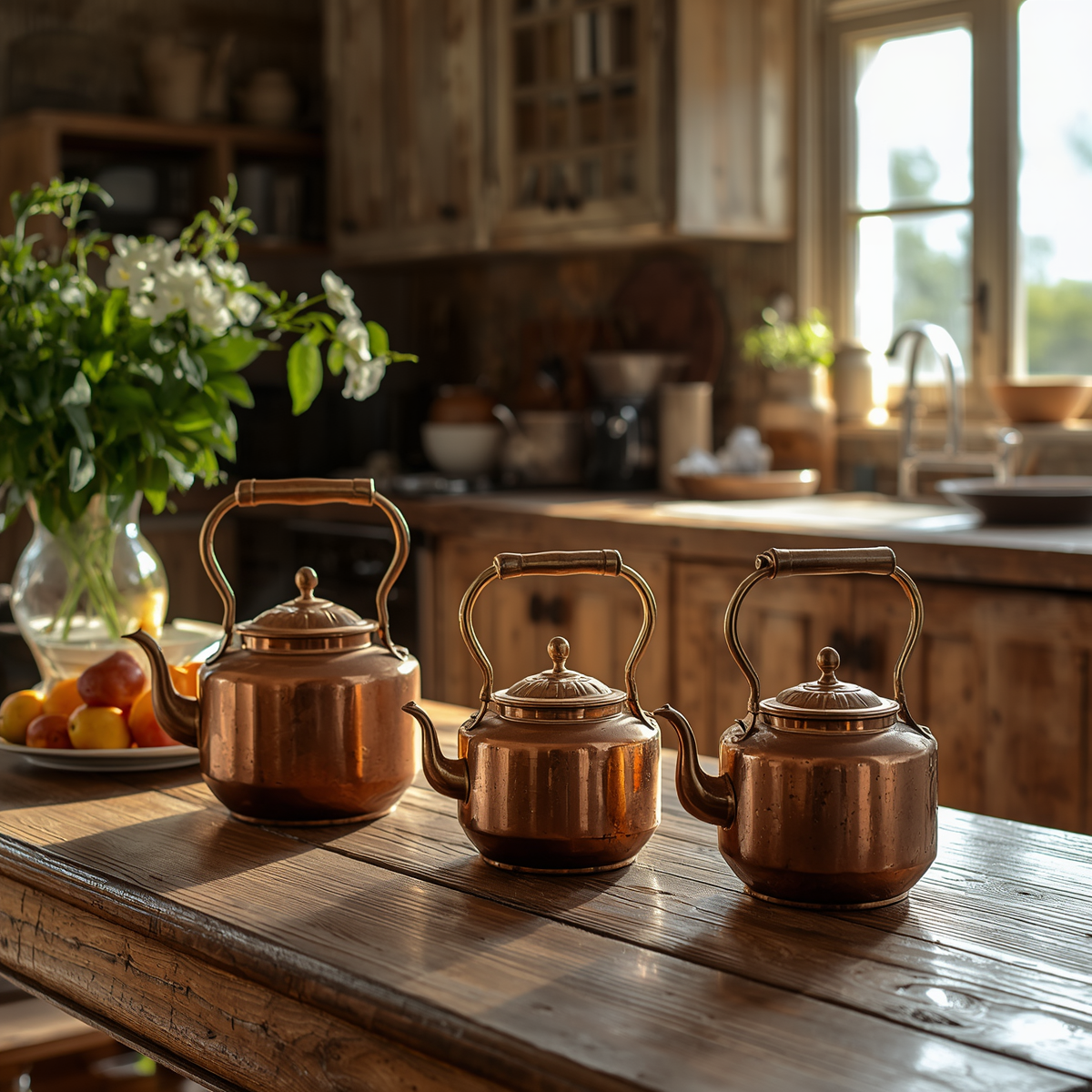 Copper Teapot 100% Pure Handmade – Family gatherings made special with the vintage whistling kettle.