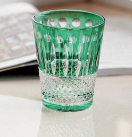 Beautiful Premium Hand-Cut Whiskey Glass – Lead-Free Crystal Edo Kiriko Tumbler, showcasing fine craftsmanship for enjoying fine spirits.