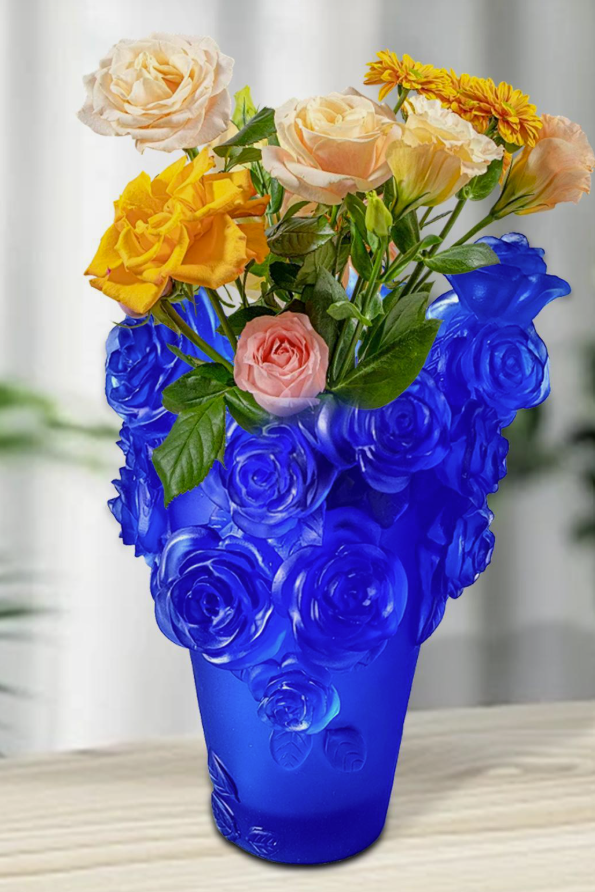 Modern Crystal Vase Incense Burner in a serene setting, creating a peaceful ambiance in your living space.