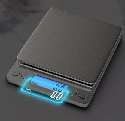 3000g Digital Kitchen Scale, 0.1g Precision Stainless Steel digital kitchen scale with easy-clean stainless steel surface