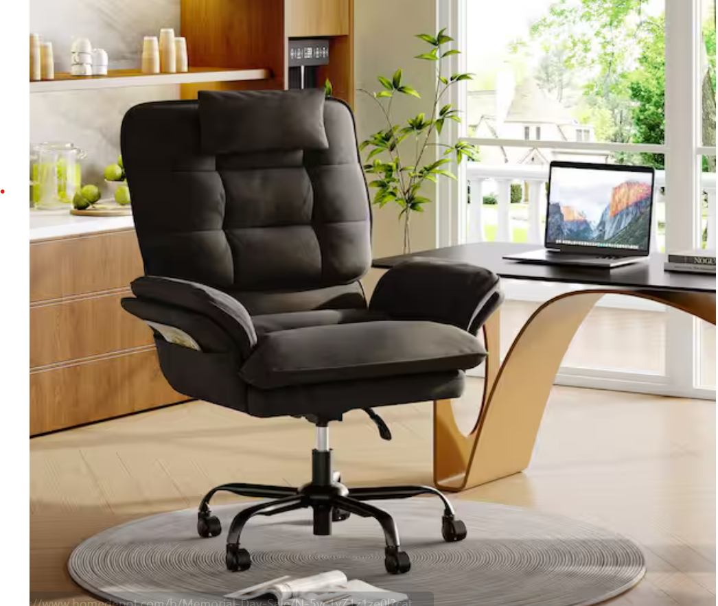 Stylish lumbar pillow paired with the Velvet Criss Cross Office Chair, enhancing comfort in this contemporary reclining desk chair.