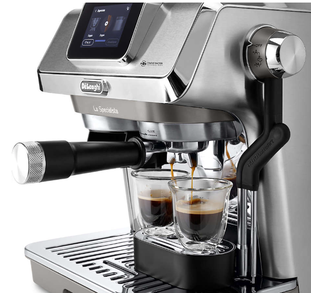 Full view of the De'Longhi La Specialista Touch Espresso Machine showcasing its modern design.