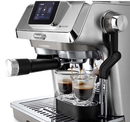 Full view of the De'Longhi La Specialista Touch Espresso Machine showcasing its modern design.