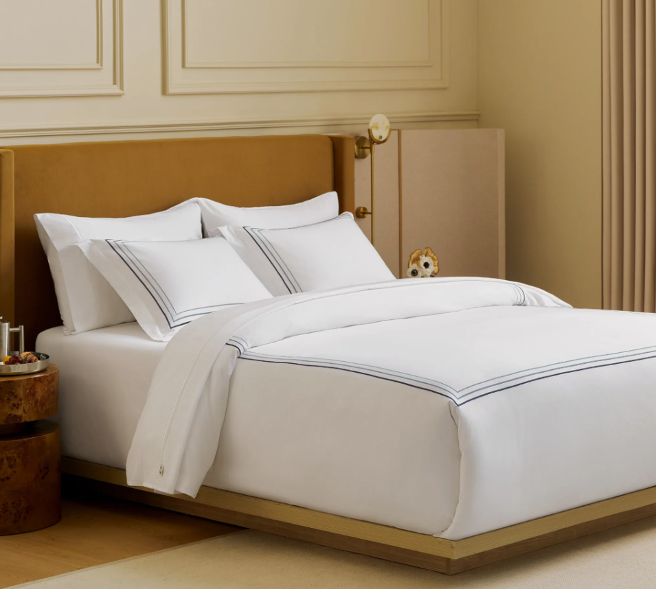 Luxury Duvet Cover displaying its fade-resistant fabric, ensuring a fresh look with minimal upkeep.