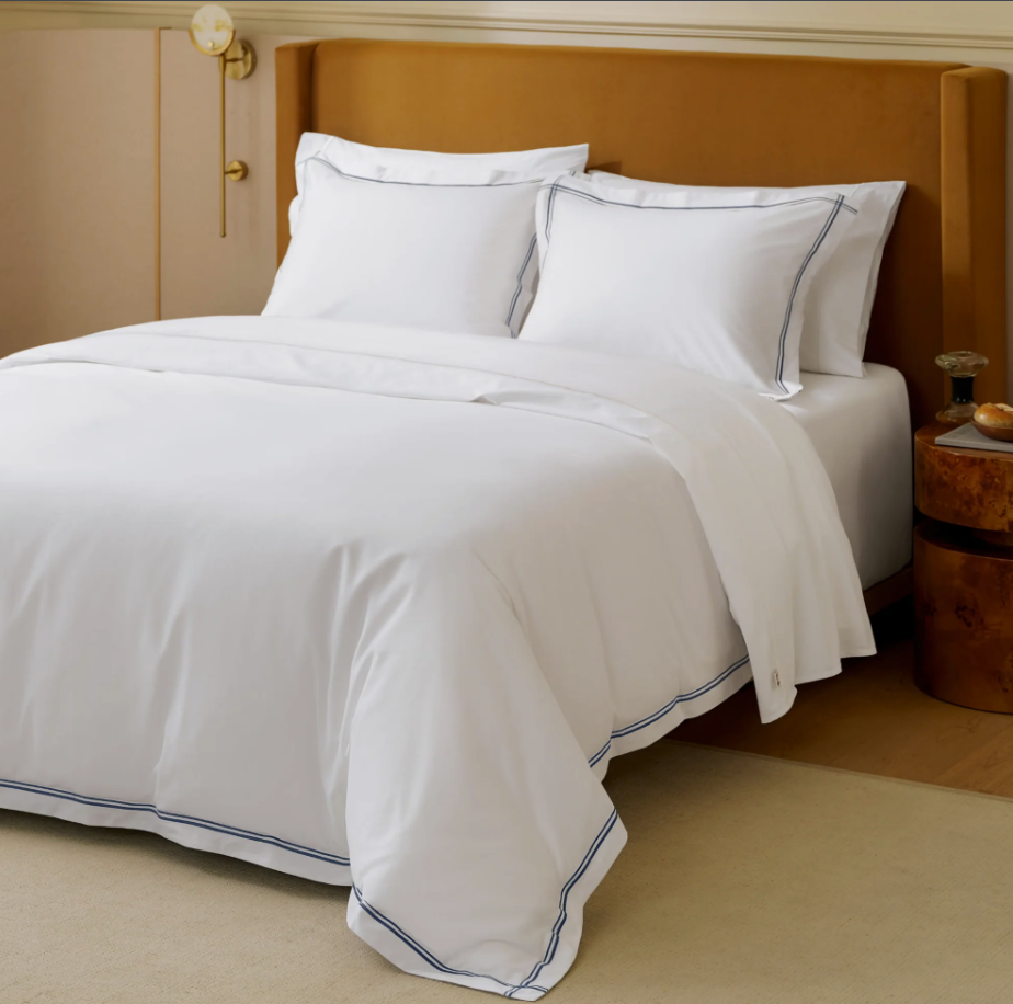 Luxury Duvet Cover Set with matching envelope-style pillow shams, perfect for a stylish bedroom update.