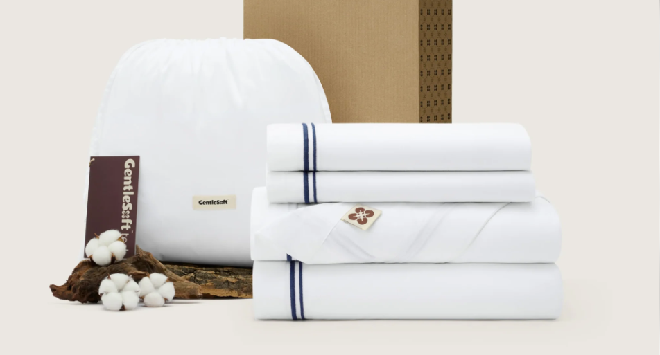 Luxury Duvet Cover Set featuring 100% Egyptian Cotton and Sateen Weave - Ideal for a cozy bedroom.
