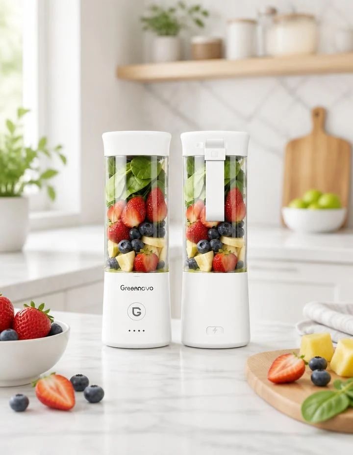GREENNOVO Portable Blender 500ML - USB Rechargeable Personal Juicer Cup, portable blender product view