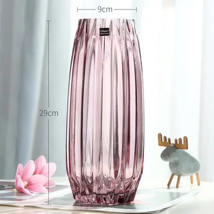 Creative Large Glass Bottle Table Top Vase(set of 2)