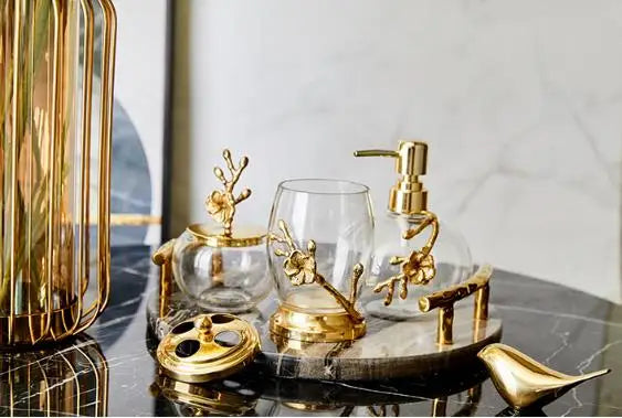 Luxury 4-Piece Bathroom Accessory Set