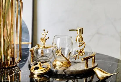 Luxury 4-Piece Bathroom Accessory Set