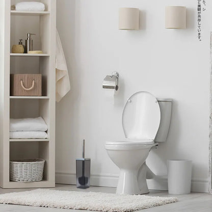 7-Piece Modern Square Acrylic Bathroom Accessory Set w/Chrome Finish Accents