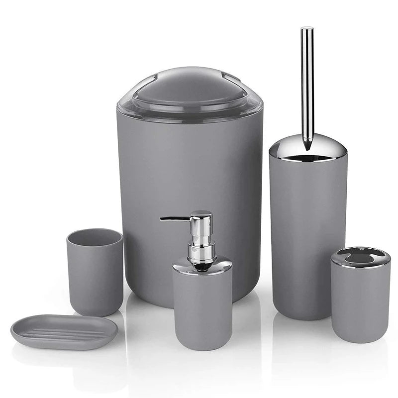 Modern 6-Piece Bathroom Accessories Set