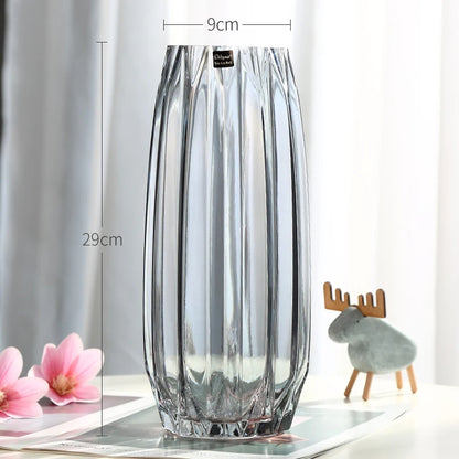 Creative Large Glass Bottle Table Top Vase(set of 2)