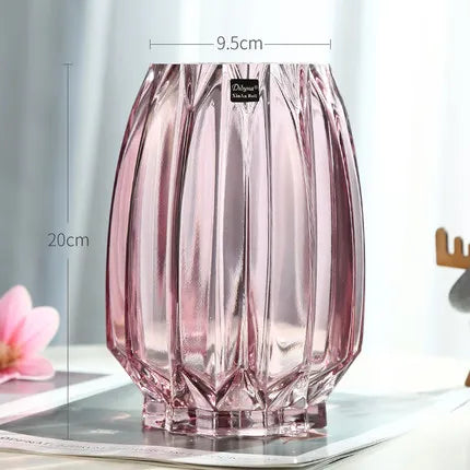 Creative Large Glass Bottle Table Top Vase(set of 2)