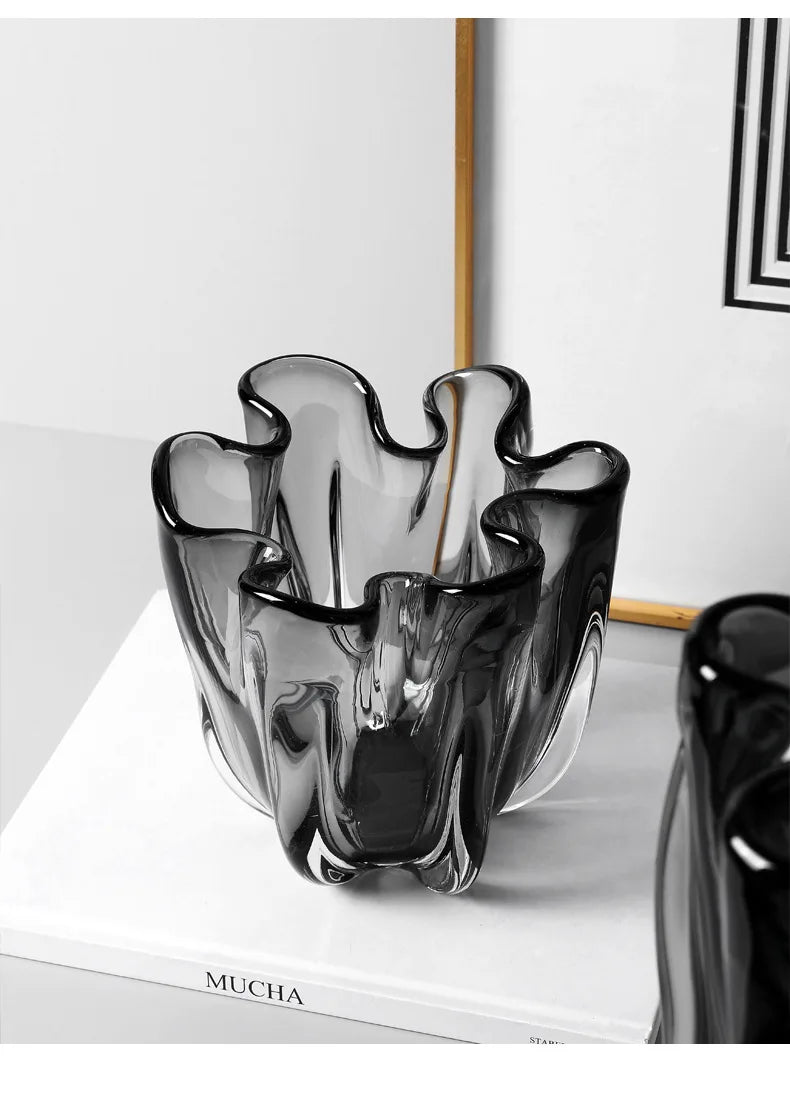 Creative & Simple Transparent Glass  Vases for Floral Decorations