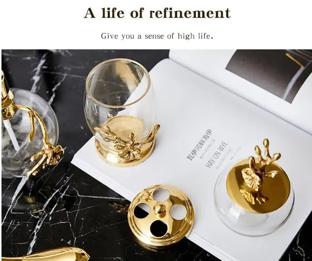 Luxury 4-Piece Bathroom Accessory Set