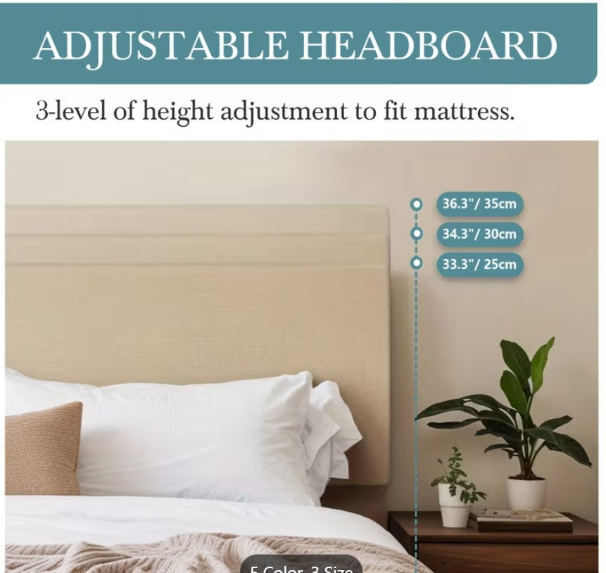 A polished look of the upholstered platform bed frame set in a modern bedroom.