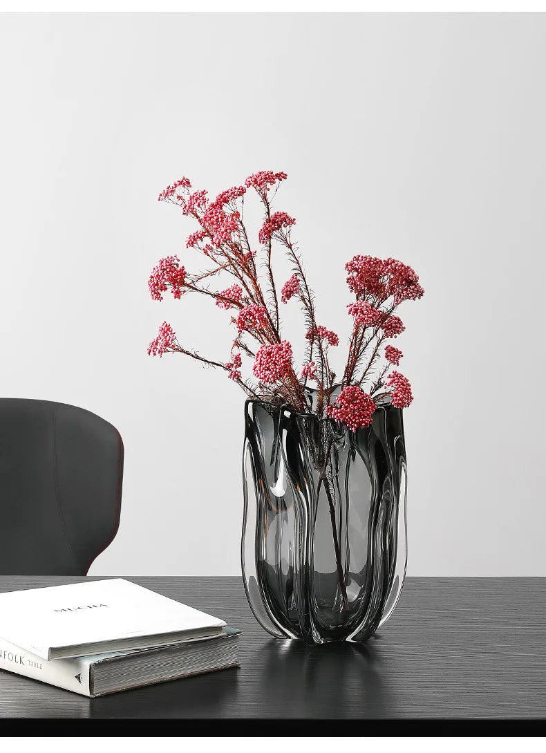 Creative & Simple Transparent Glass  Vases for Floral Decorations