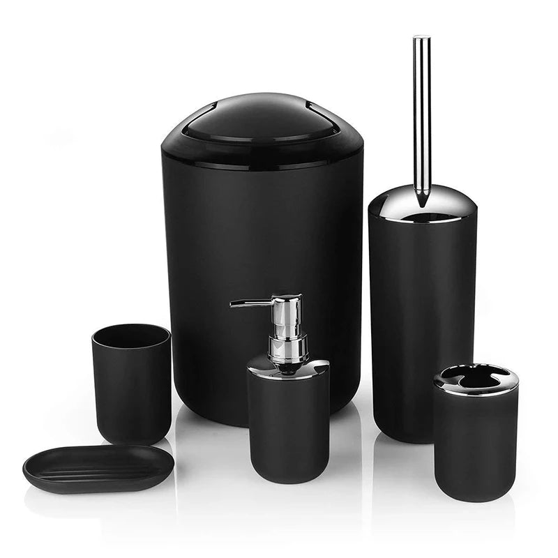 Modern 6-Piece Bathroom Accessories Set