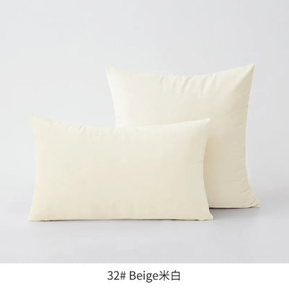 2-Piece Decorative Solid Soft Velvet Throw Pillow Covers(no insert)