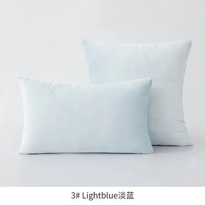 2-Piece Decorative Solid Soft Velvet Throw Pillow Covers(no insert)