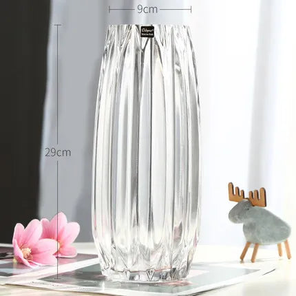 Creative Large Glass Bottle Table Top Vase(set of 2)