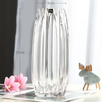 Creative Large Glass Bottle Table Top Vase(set of 2)