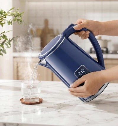 1.7L Temperature Control Electric Kettle with 6 Presets, LED Display & 4-Hour Keep Warm, blue temperature control electric kettle product detail