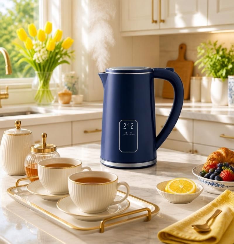 1.7L Temperature Control Electric Kettle with 6 Presets, LED Display & 4-Hour Keep Warm, temperature control electric kettle heating water quickly