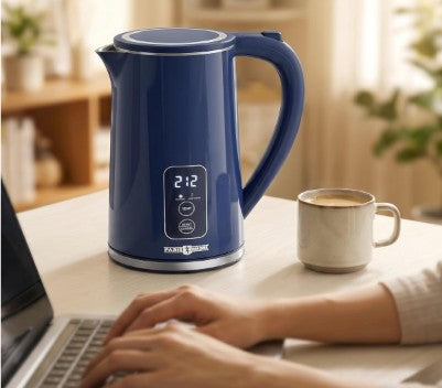 1.7L Temperature Control Electric Kettle with 6 Presets, LED Display & 4-Hour Keep Warm, temperature control electric kettle with cool-touch double-wall design
