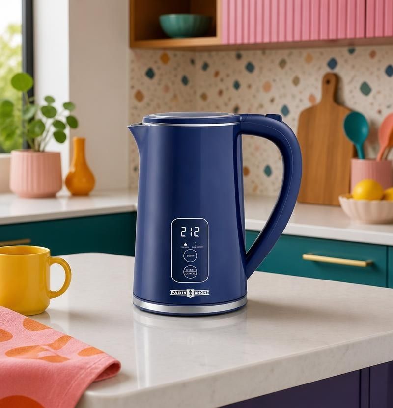 1.7L Temperature Control Electric Kettle with 6 Presets, LED Display & 4-Hour Keep Warm, temperature control electric kettle preset temperature buttons