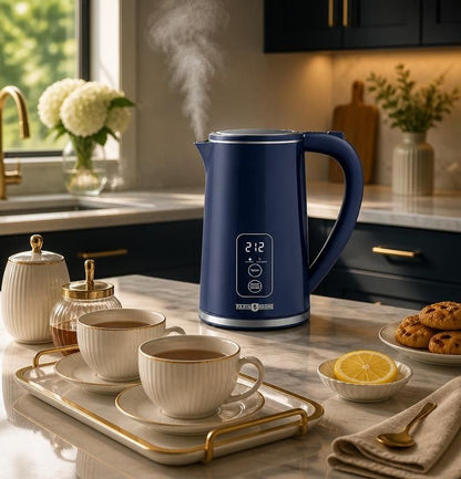 1.7L Temperature Control Electric Kettle with 6 Presets, LED Display & 4-Hour Keep Warm, temperature control electric kettle with 4-hour keep-warm function