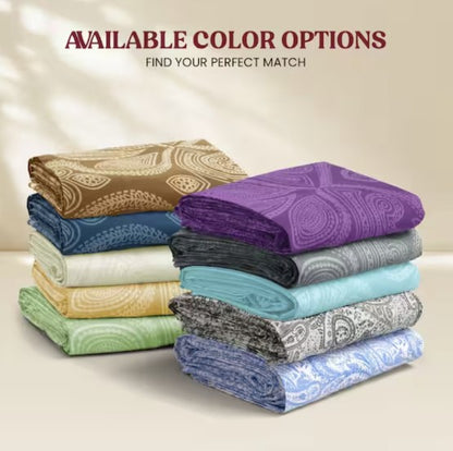 Paisley Microfiber Sheet Set, Bedding with 16-Inch Deep Pocket Fitted Sheet & Pillowcases – hotel-inspired microfiber sheet set