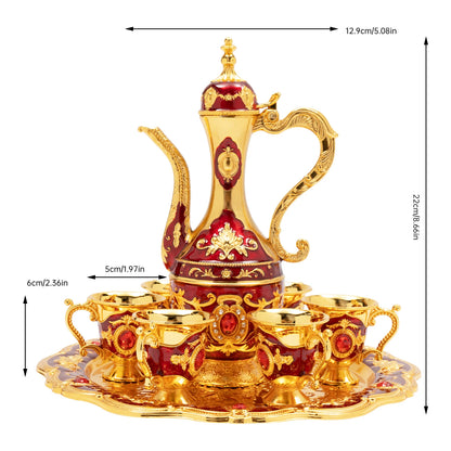 Classic Antique Style Turkish Tea Set w/Elegant Shape