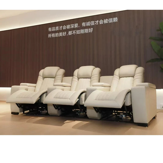 Modern Luxury Recliner Leather Sofa Chair for Living Room or Media Room