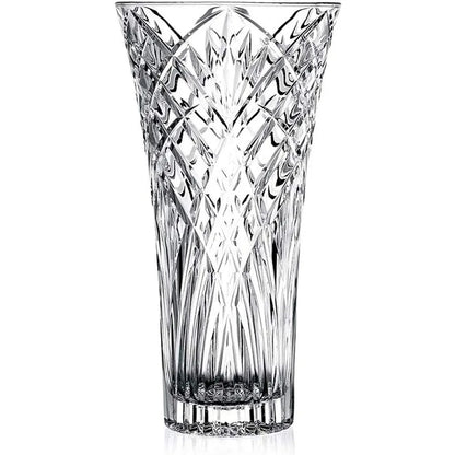 Tall Crystal Glass Flower Vase