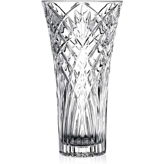 Tall Crystal Glass Flower Vase