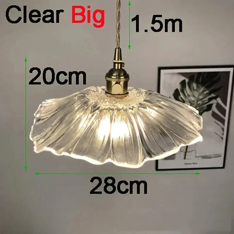 Unique Artisan Lotus Leaf Pendant Light with brass finishes, showcasing the detailed workmanship of the lotus leaf pendant light.