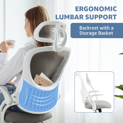 Ergonomic Mesh Office/Computer Desk Chair w/Lumbar Support