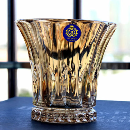 European Style Grotesque Golden Crystal Whisky Glasses