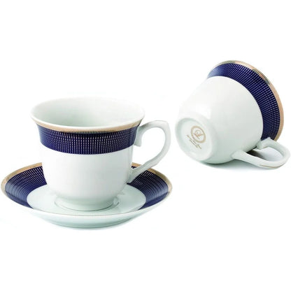 Porcelain Blue & White Tea Cups~Set of 4