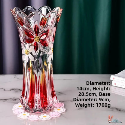 Minimalist Style Multi-Color Glass Flower Vase