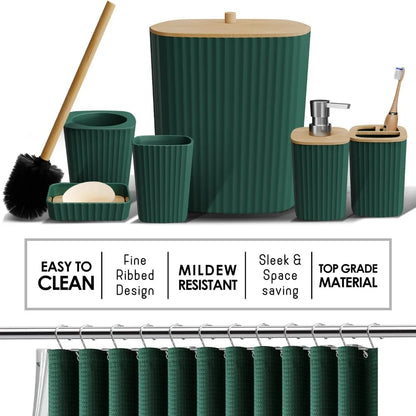 22 Piece Bathroom Accessories Set in 8 Colors