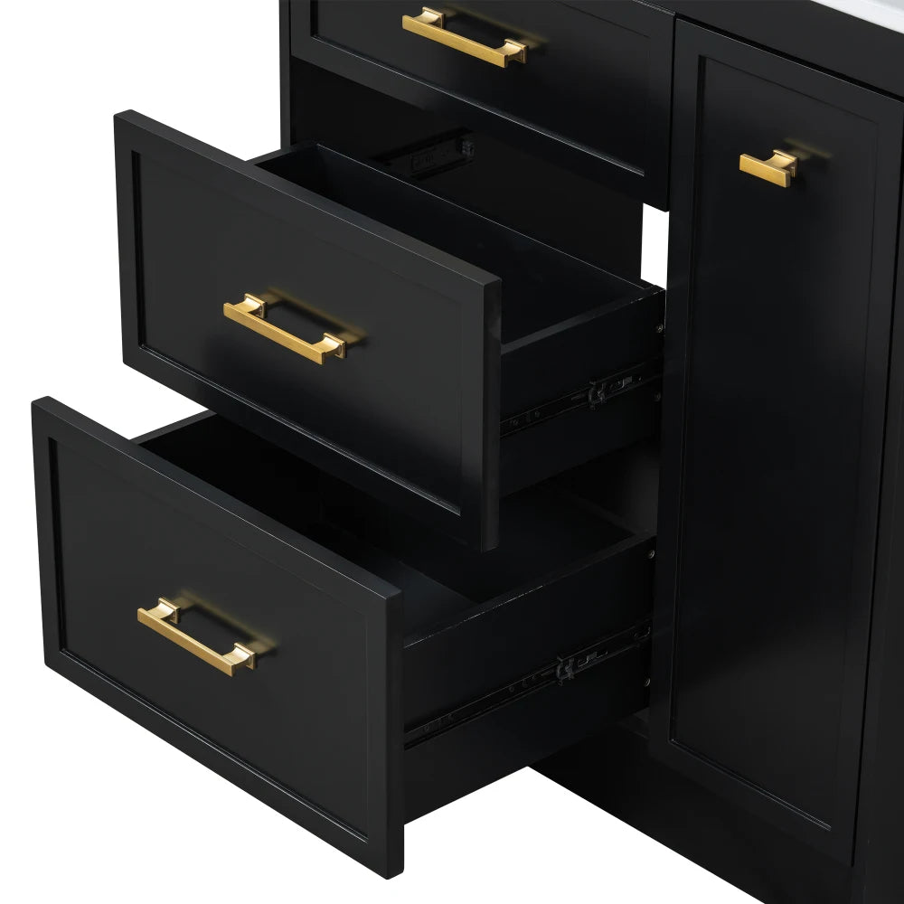 Classic 30" Bathroom Vanity Set w/Premium Ceramic Sink