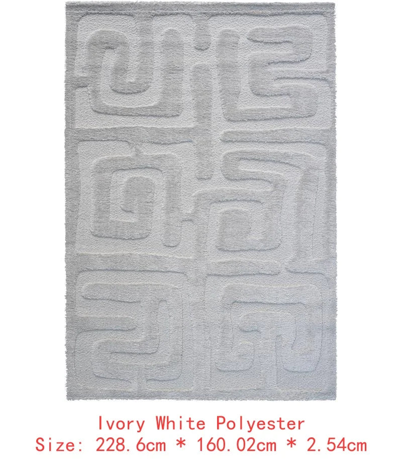 Luna Meara High-Low Gray/White Area Rug
